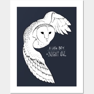 Night Owl - alternative dark version Posters and Art